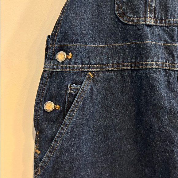 Carhartt Women's Dark Wash Overalls WR007 Size 12x30 - Picture 8 of 10